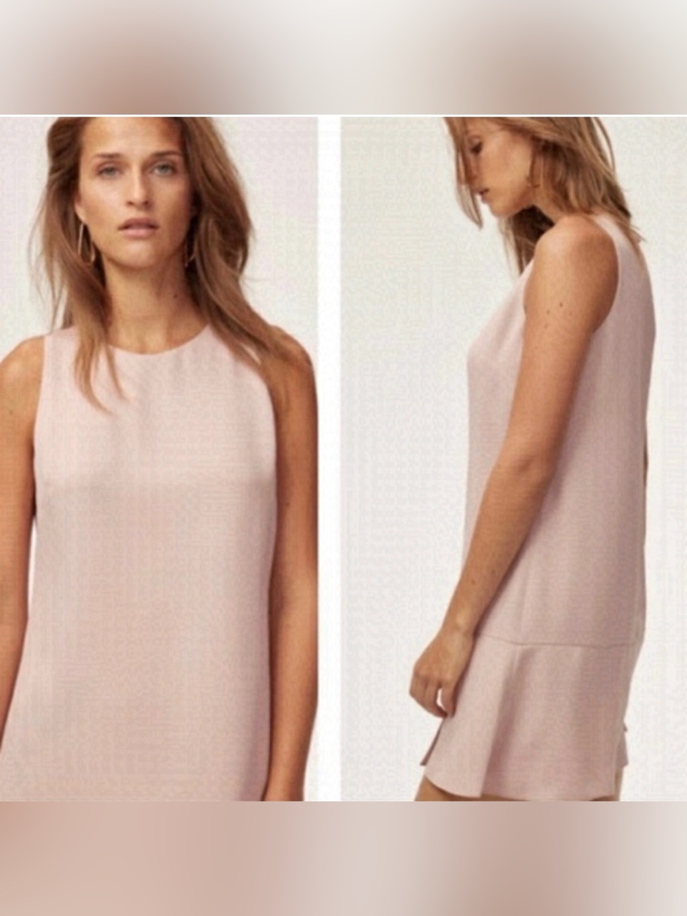 Babaton Blush Sleeveless Mini Shift Dress